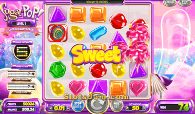 Sugar Pop Slots Bonus Game
