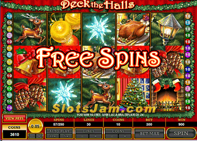 Deck the Halls Slots Free spins