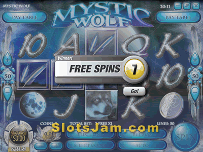 Mystic Wolf Slots Bonus Game