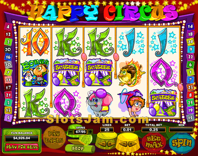 Happy Circus Slots Bonus Game