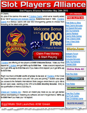 Slots Players Alliance Newsletter Preview