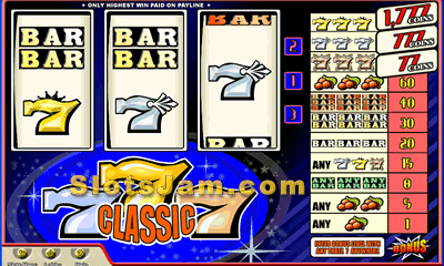 Classic 777 Slots Bonus Game