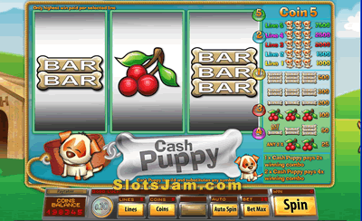 Cash Puppy Slots Bonus Game