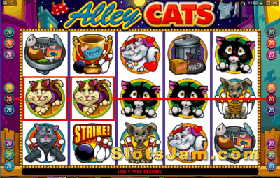 Alley Cats Slots tiri gratis