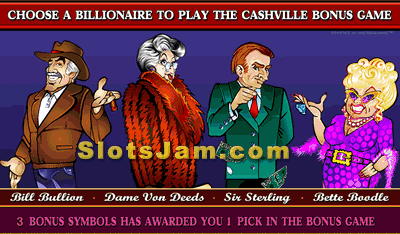 Cashville Slots Bonus Game