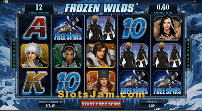 Girls with Guns - Frozen Down Slots Bonus Game