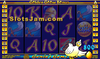 Golden Goose Genies gems Slots Bonus Game