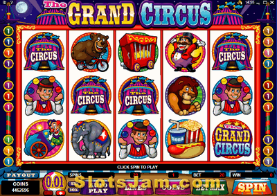The Grand Circus tiri gratis Bonus Game