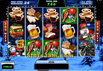 Santas Wild Ride Slots Bonus Game