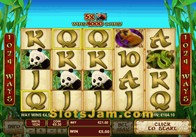 Lucky Panda Slots Bonus Game