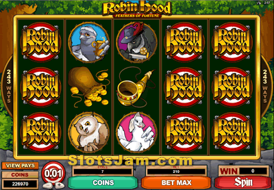 Robin Hood Feathers of Fortune Slots Bonus Game
