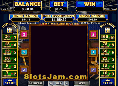 The Three Stooges II Slots Bonus Game