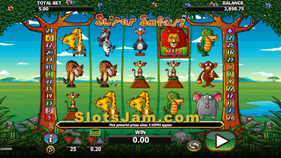 Super Safari Slots Bonus Game