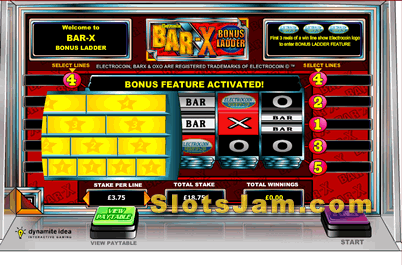 Bar-X Bonus Ladder Slots Bonus Game